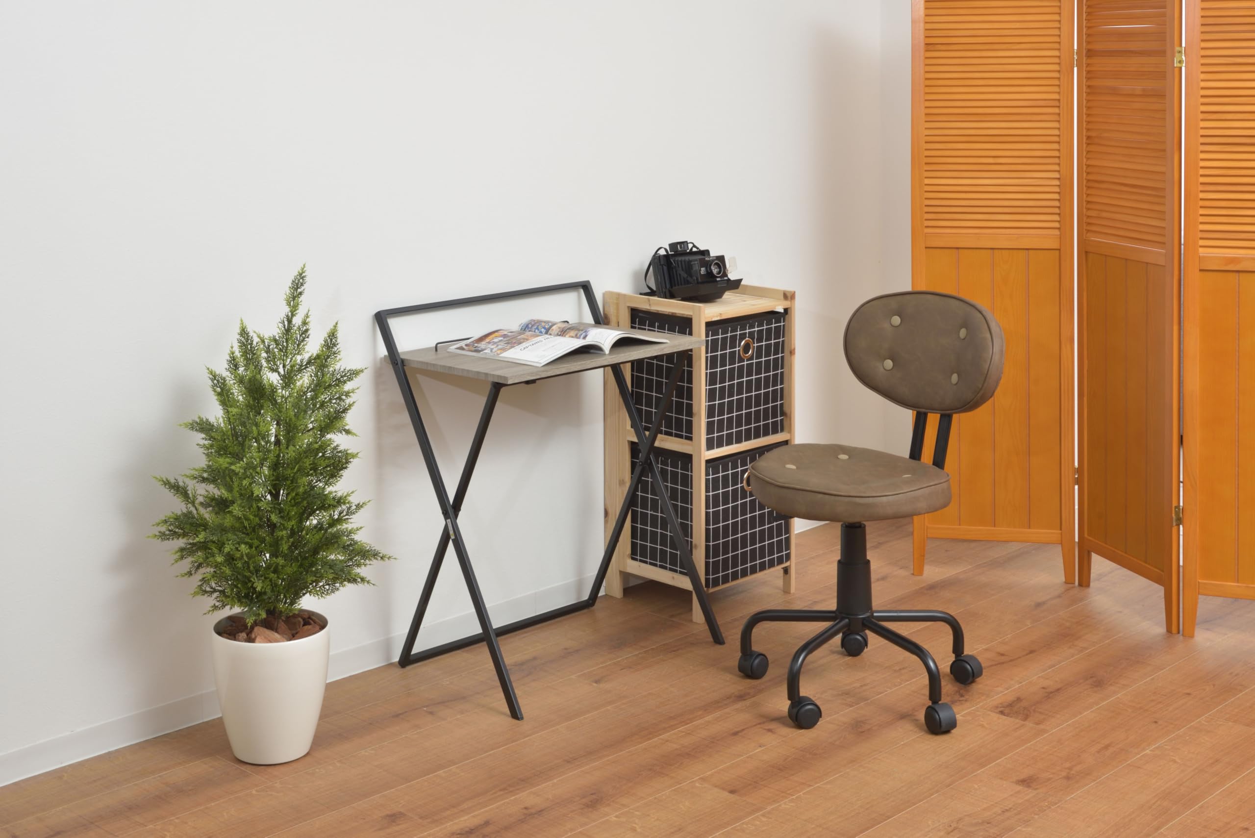 Amazon.co.jp: AZUMAYA フォールディングデスク ブラック PT-780BK